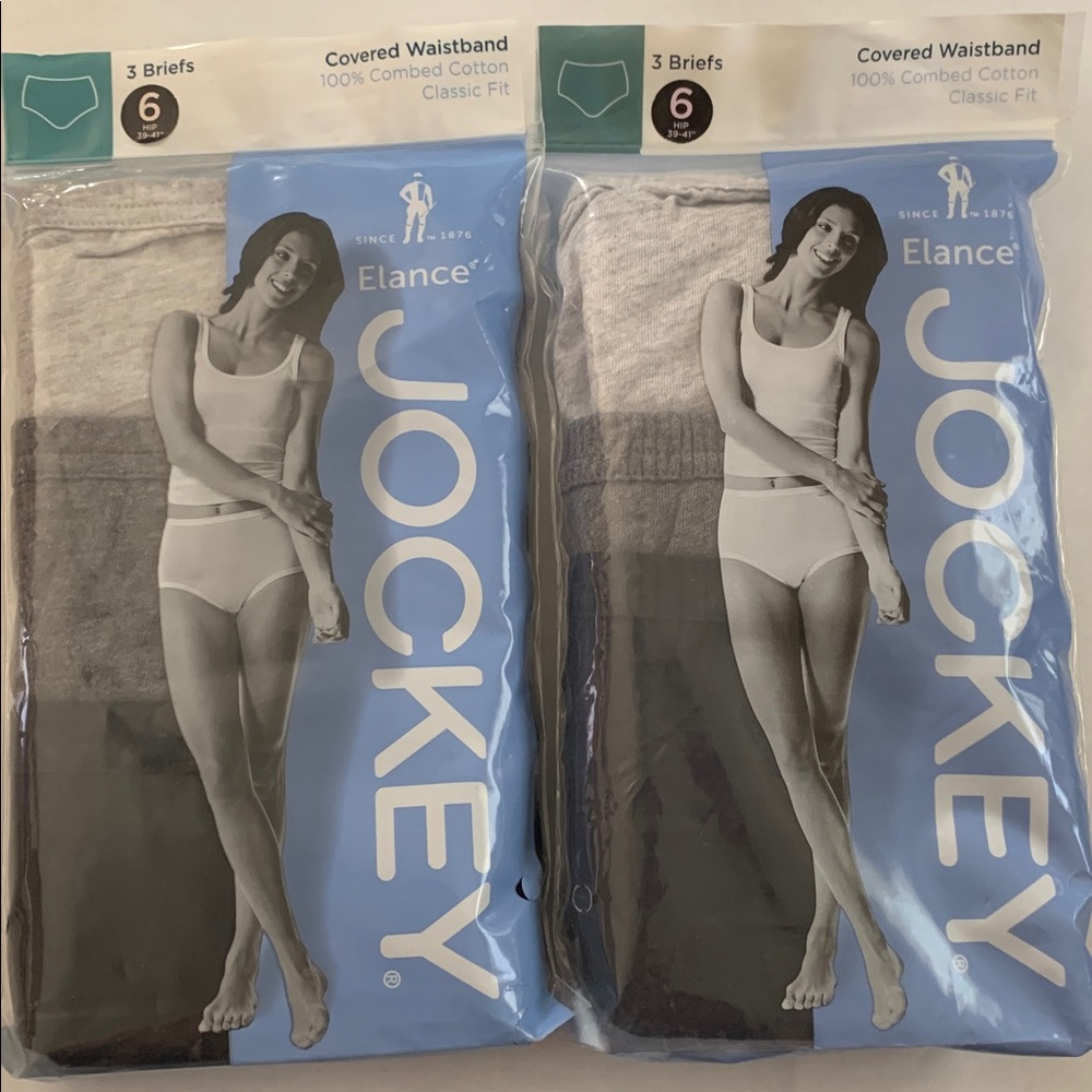 Jockey Women's Briefs 2 - 3pack size 6 in Gray. Lite, medium and dark. - Picture 3 of 8